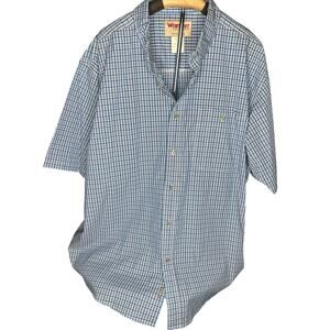 Wrangler Rugged Wear Wrinkle Resist short sleeve button down shirt   xxl